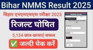 Bihar NMMS Result 2025