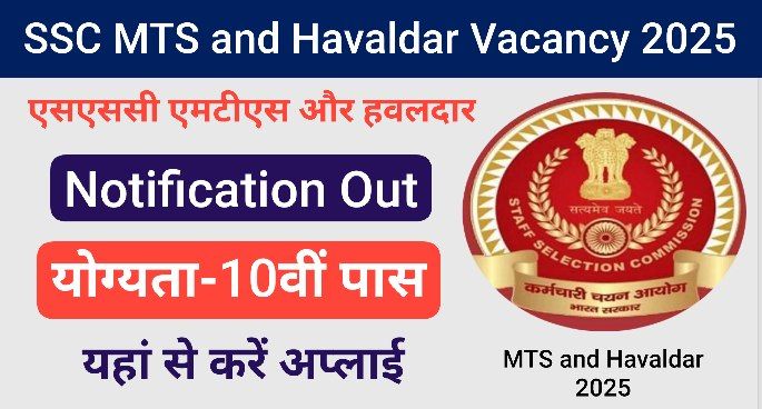 SSC MTS and Havaldar Vacancy 2025