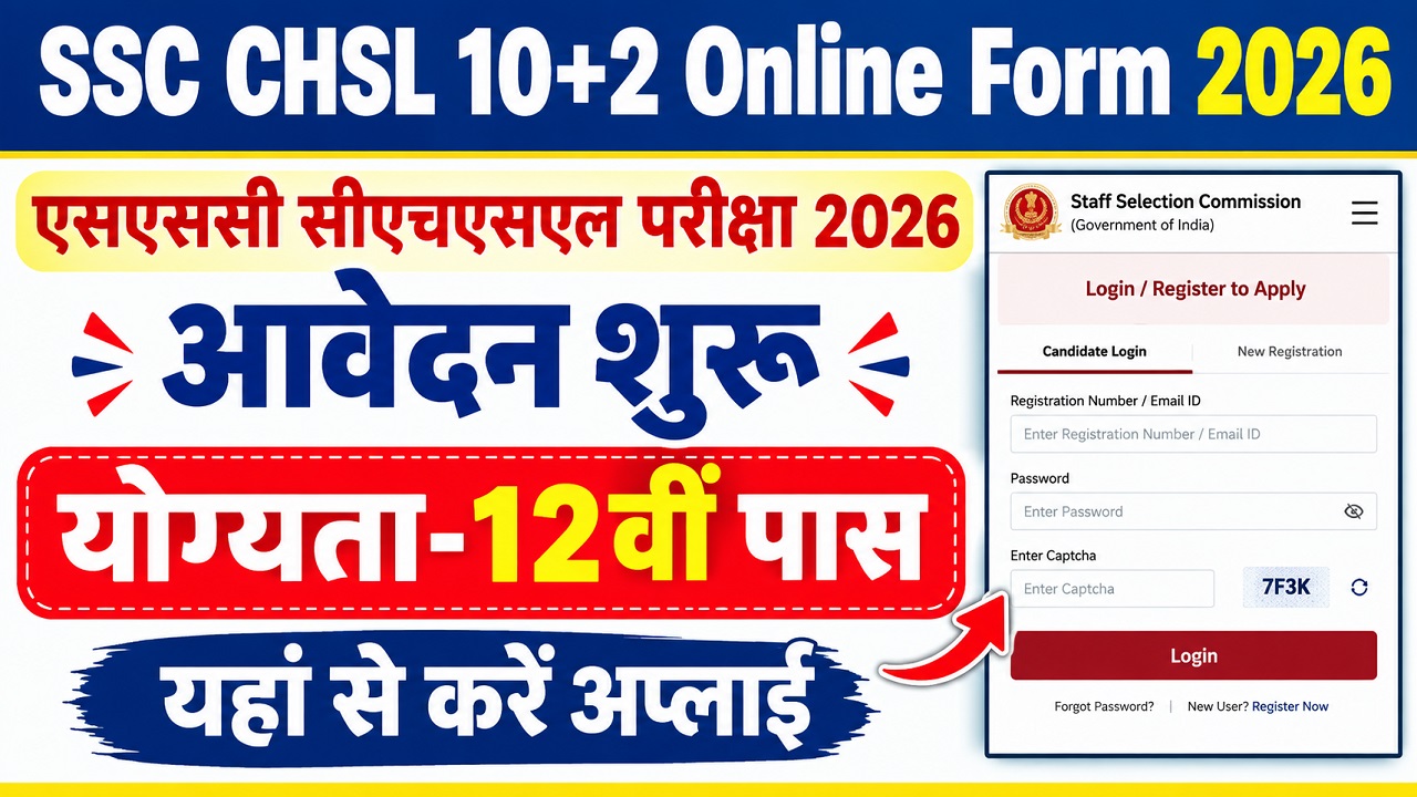 SSC CHSL 10+2 Online Form 2026