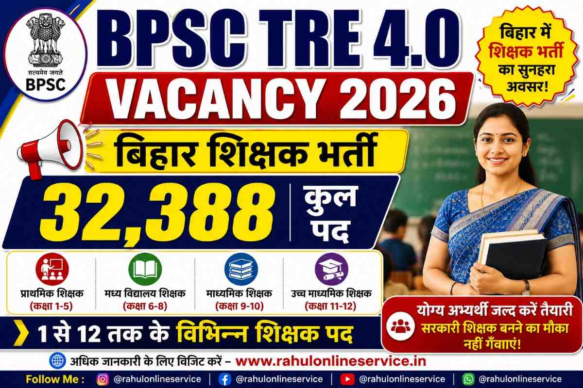 BPSC TRE 4.0 Vacancy 2026