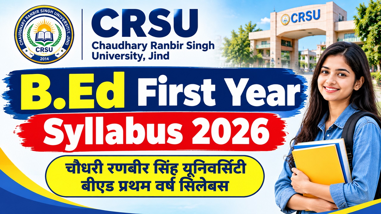 CRSU B.Ed First Year Syllabus 2026
