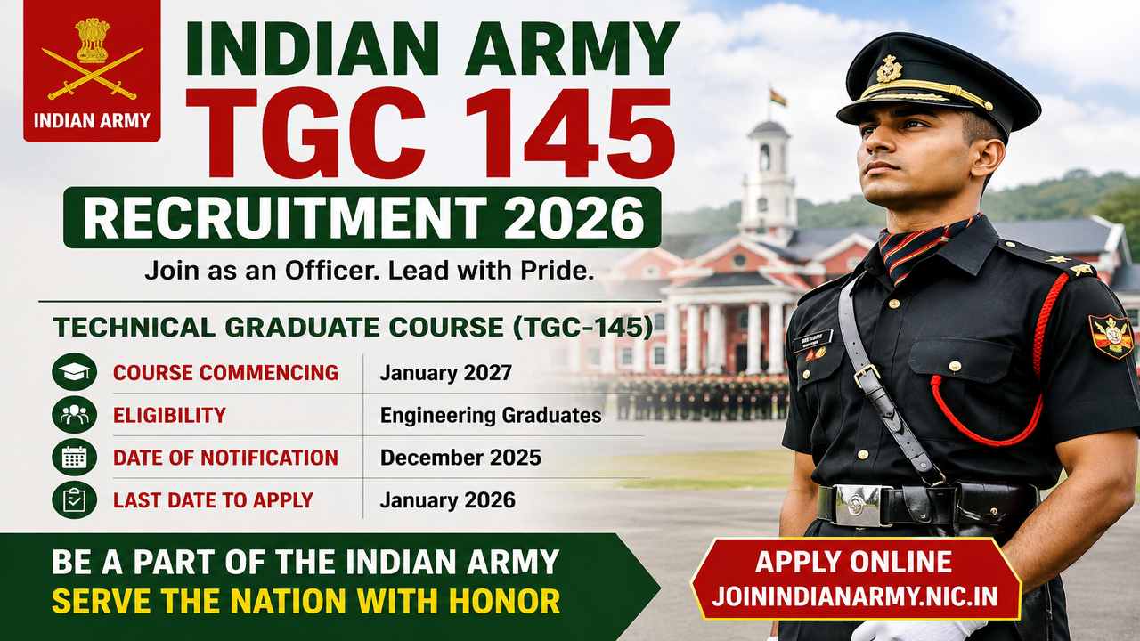 Indian Army TGC 145 Recruitment 2026