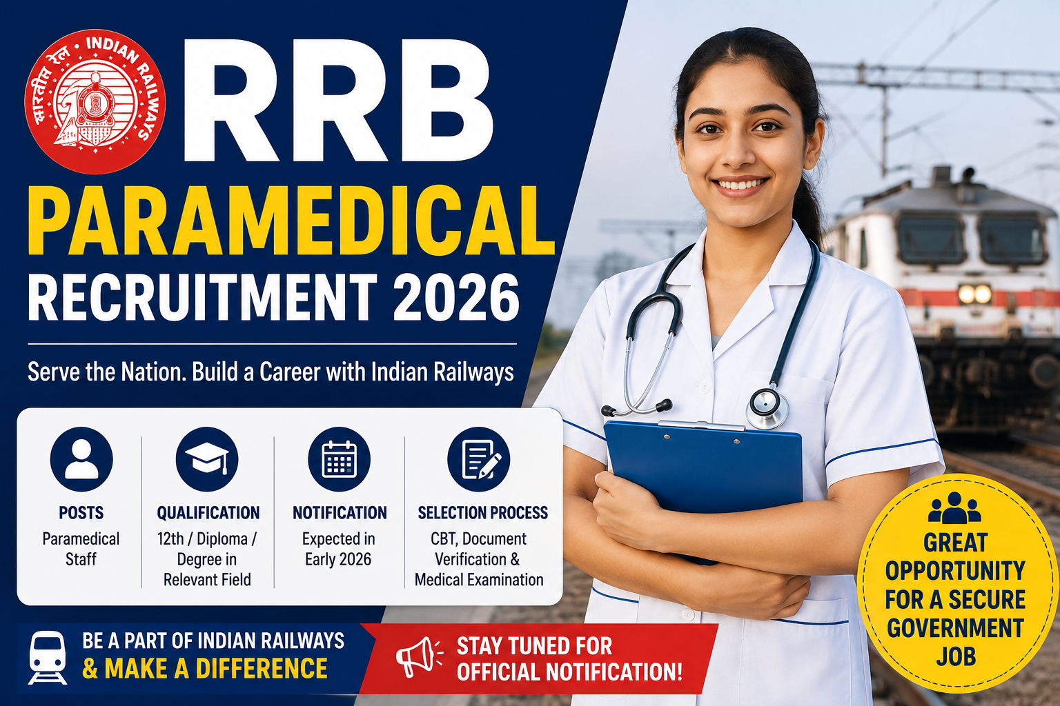 RRB Paramedical Recruitment 2026: